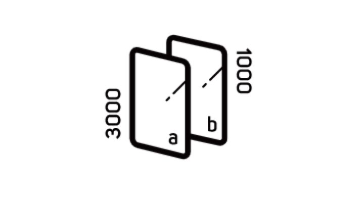 3000cd/m2 ＆ 1000cd/m2 裏表画面
